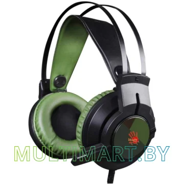 Наушники A4Tech BLOODY J450 (черный/зеленый)